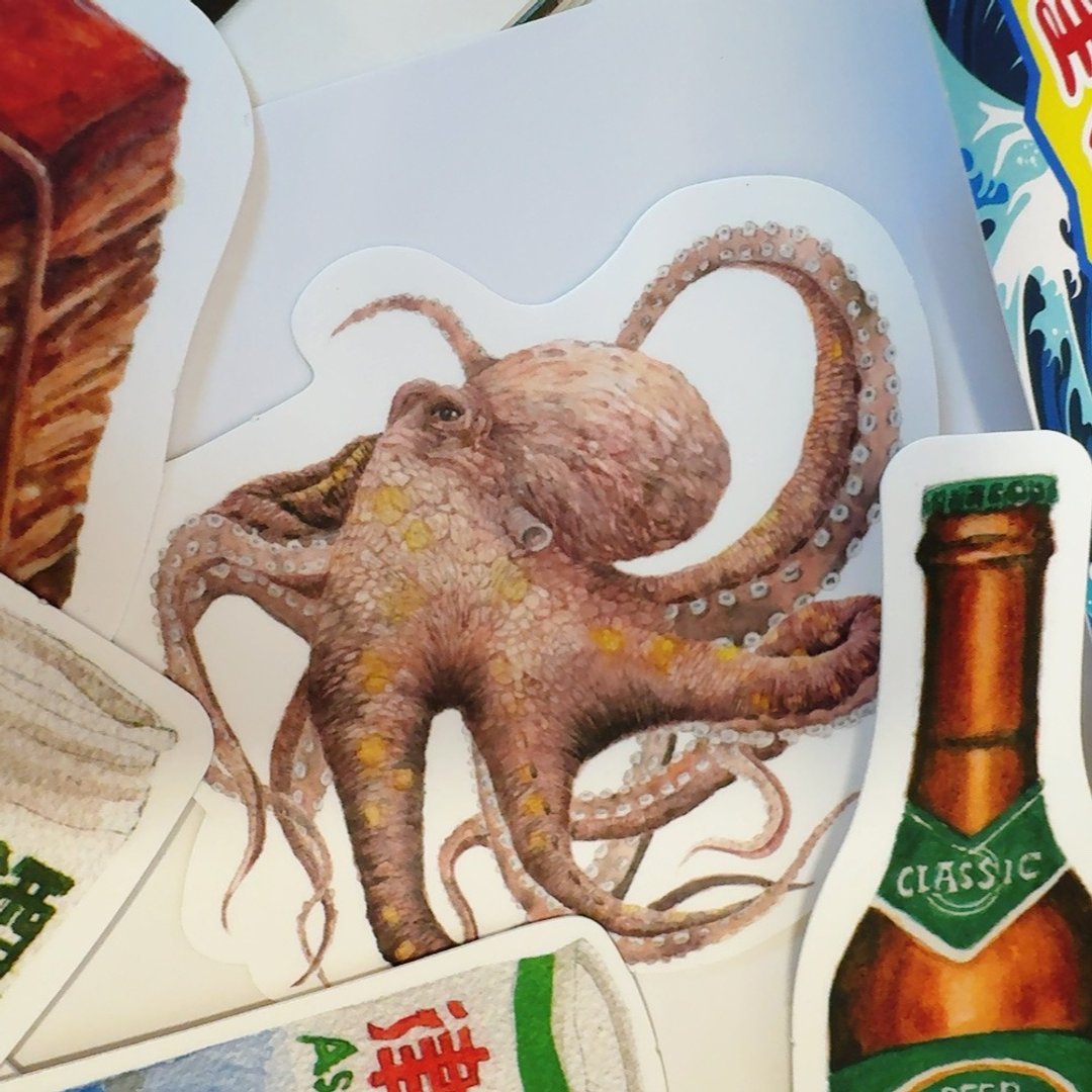 Yarnball - Seafood Restaurant Sticker Set