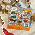 Yarnball - Grilled Skewers Mini Sticker Set