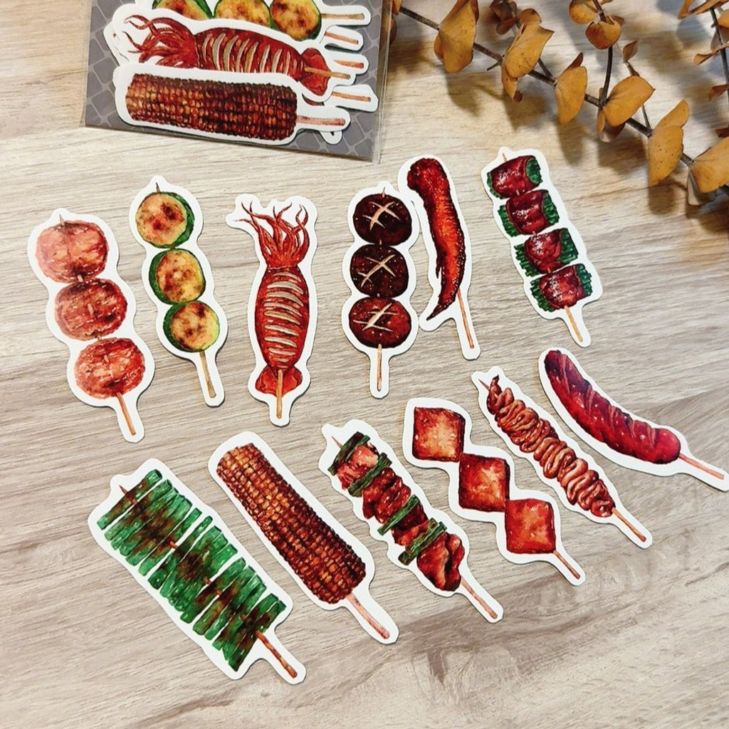Yarnball - Grilled Skewers Mini Sticker Set
