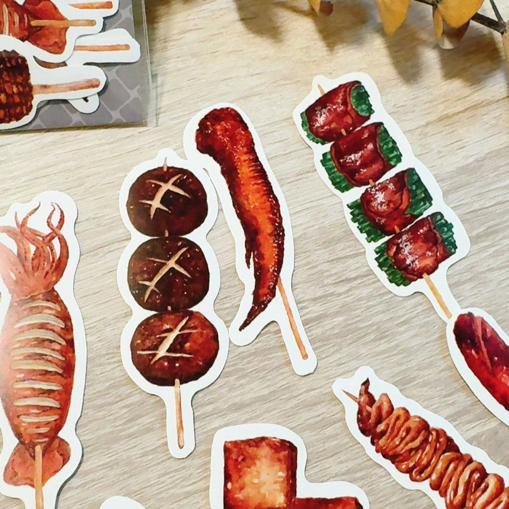 Yarnball - Grilled Skewers Mini Sticker Set