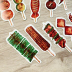 Yarnball - Grilled Skewers Mini Sticker Set