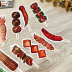 Yarnball - Grilled Skewers Mini Sticker Set