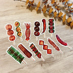 Yarnball - Grilled Skewers Mini Sticker Set