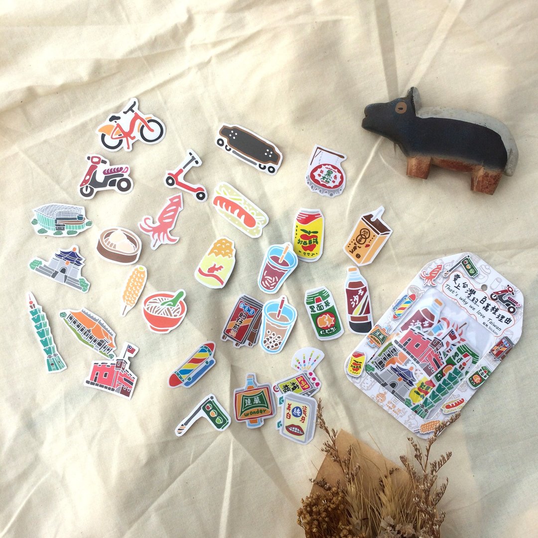 Yarnball - A Million Reasons to Love Taiwan Hand-Cut Mini Stickers