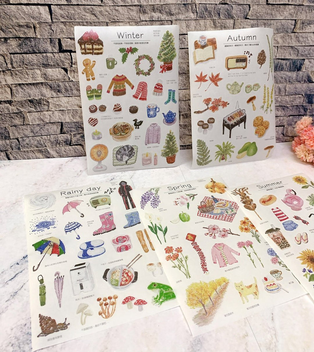 Yarnball - Seasons Washi Stickers