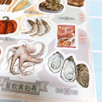 Yarnball - Seafood Washi Stickers