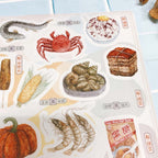 Yarnball - Seafood Washi Stickers