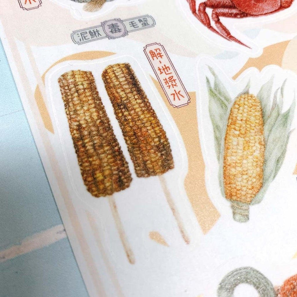 Yarnball - Seafood Washi Stickers
