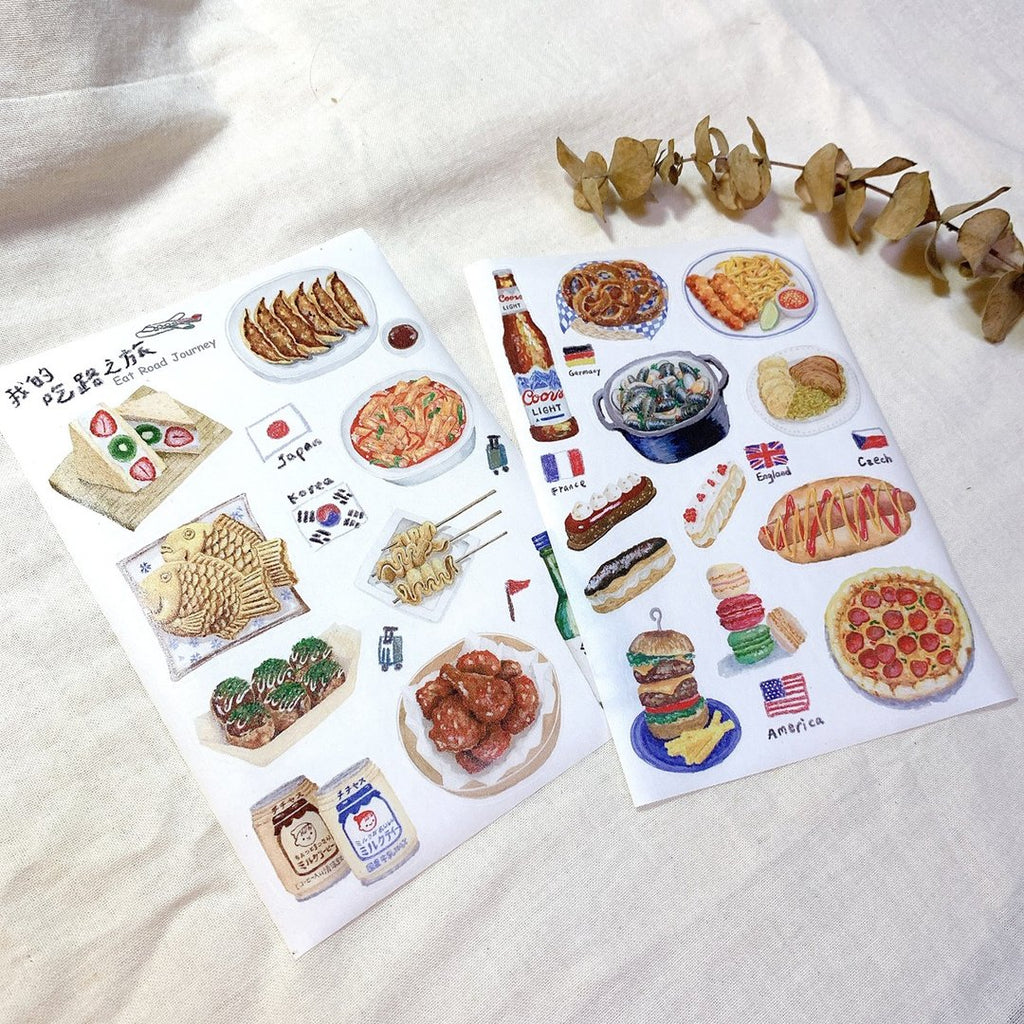 Yarnball - Food Journey Washi Stickers