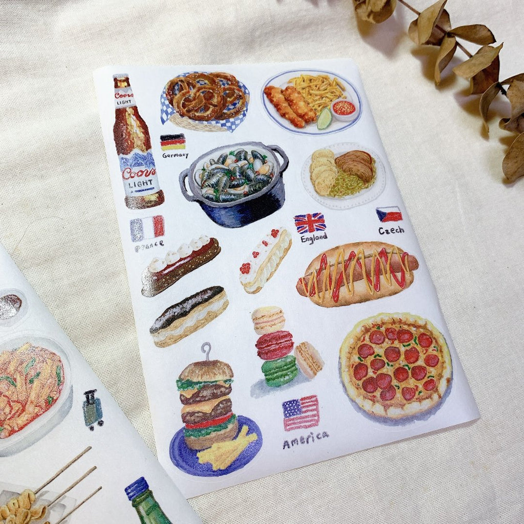 Yarnball - Food Journey Washi Stickers