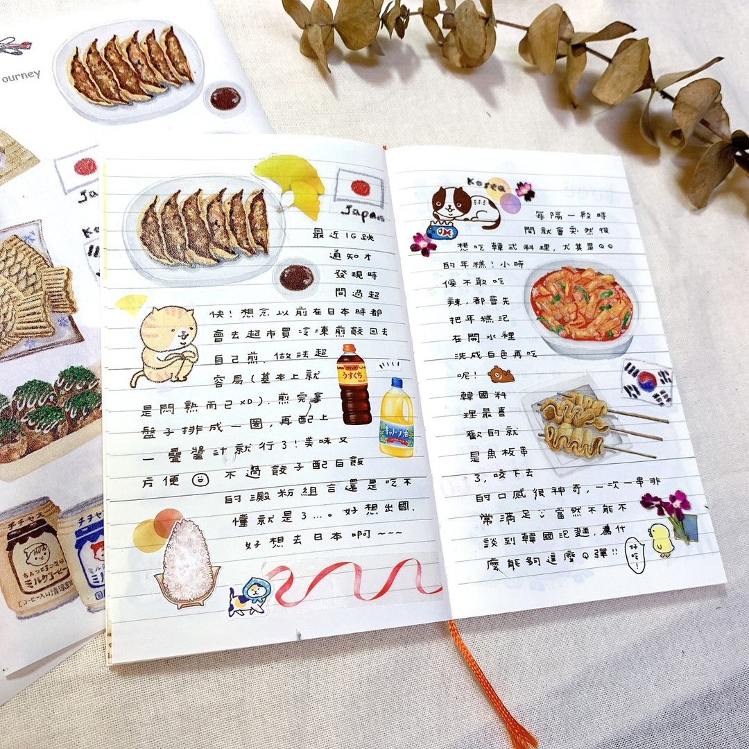 Yarnball - Food Journey Washi Stickers