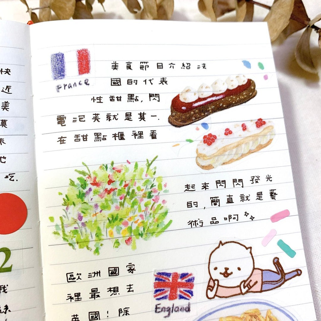 Yarnball - Food Journey Washi Stickers