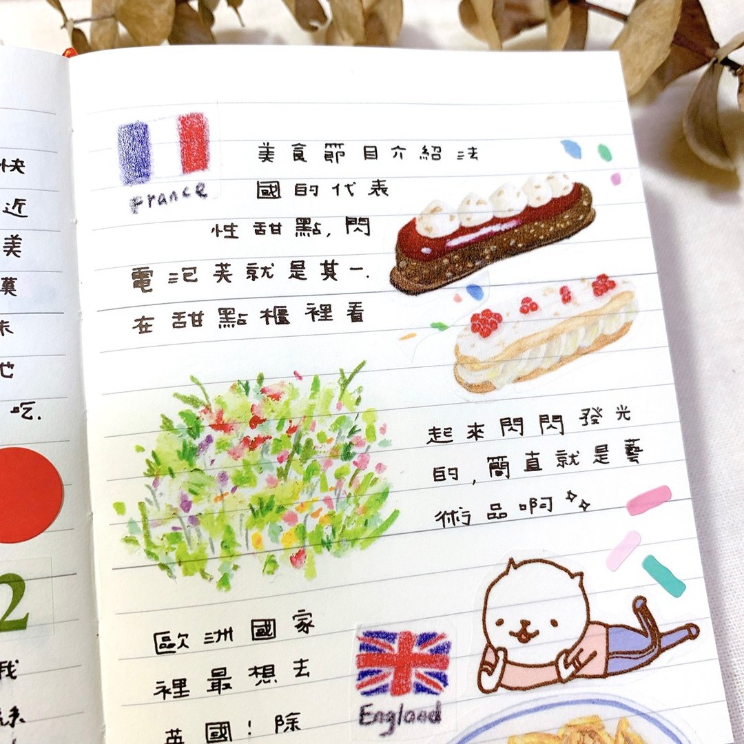 Yarnball - Food Journey Washi Stickers