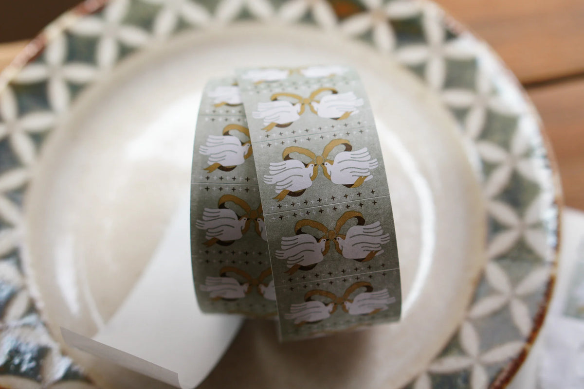 [Pre-Order] IvySnow - Ribbon Birds Label Sticker Roll