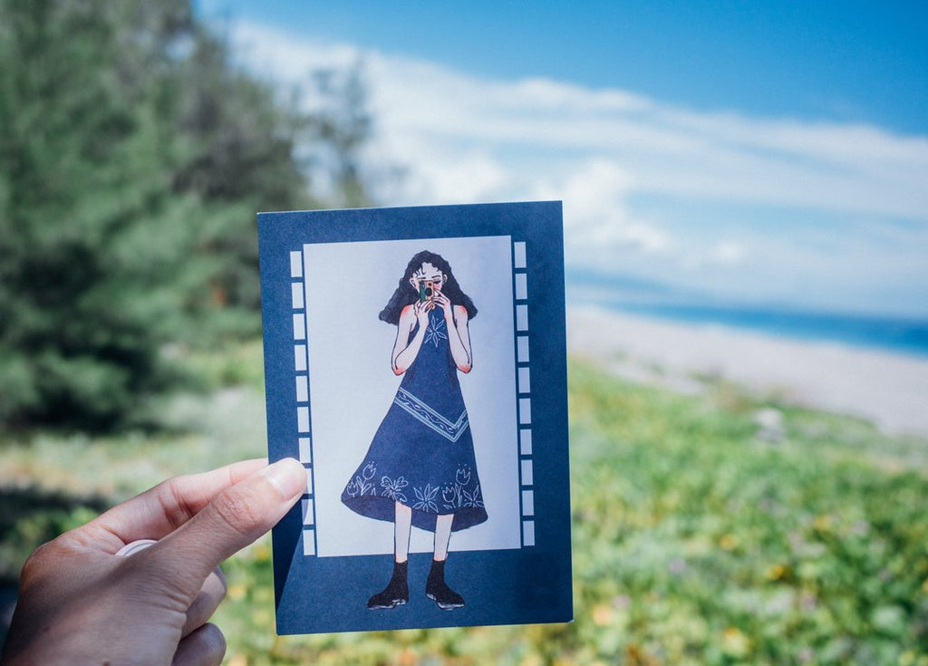 La Dolce Vita - Toy Camera Girl Postcard