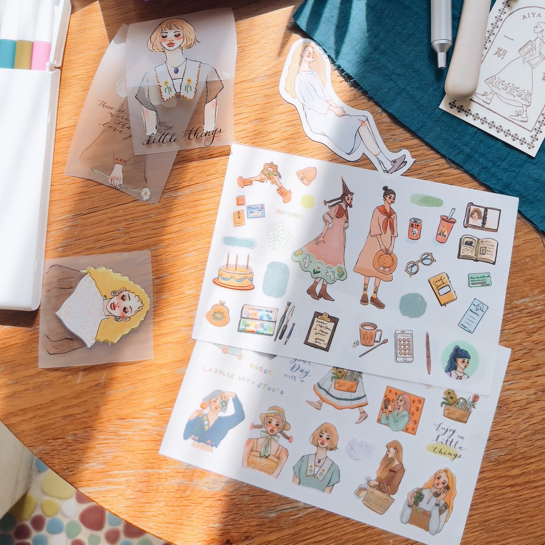 La Dolce Vita - Song of a Hundred Flowers Transfer Sticker Set