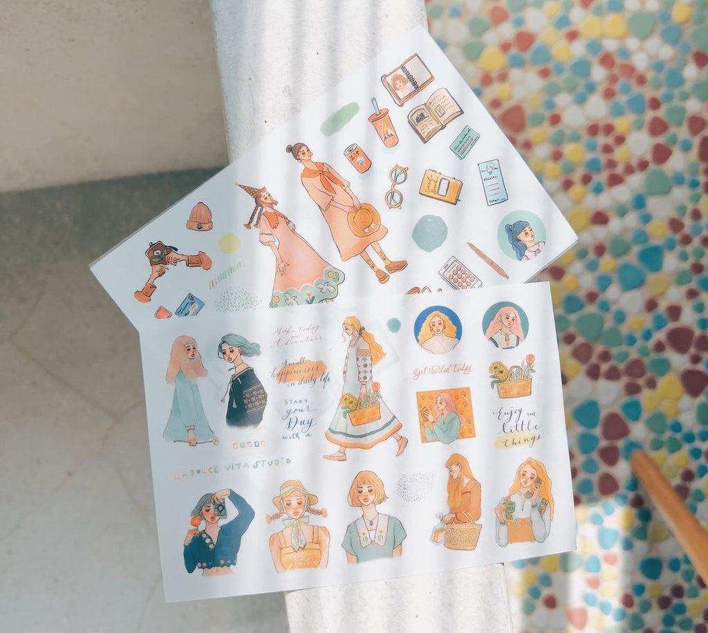 La Dolce Vita - Song of a Hundred Flowers Transfer Sticker Set