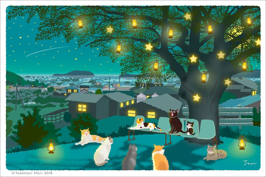 TabiNeko - Starry sky Postcard