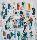 La Dolce Vita - Stationery Shop Girl Sticker Set with Tin Box