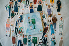 La Dolce Vita - Stationery Shop Girl Sticker Set with Tin Box
