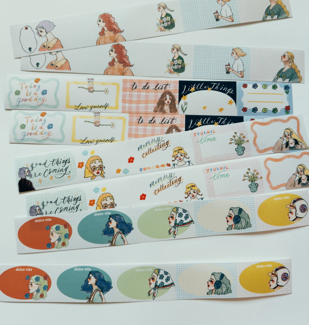La Dolce Vita - Sweet Conversations Memo Writable Stickers (with release backing paper)