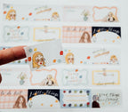 La Dolce Vita - Sweet Conversations Memo Writable Stickers (with release backing paper)