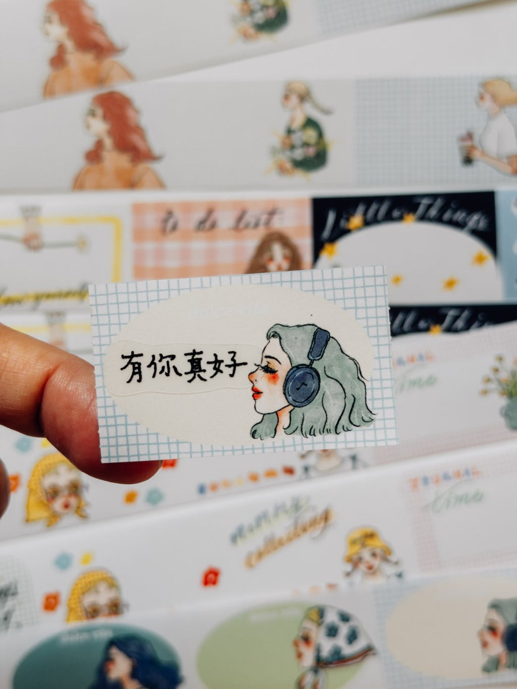 La Dolce Vita - Sweet Conversations Memo Writable Stickers (with release backing paper)