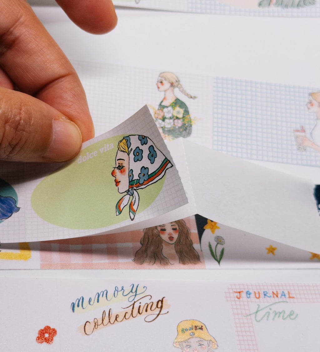 La Dolce Vita - Sweet Conversations Memo Writable Stickers (with release backing paper)
