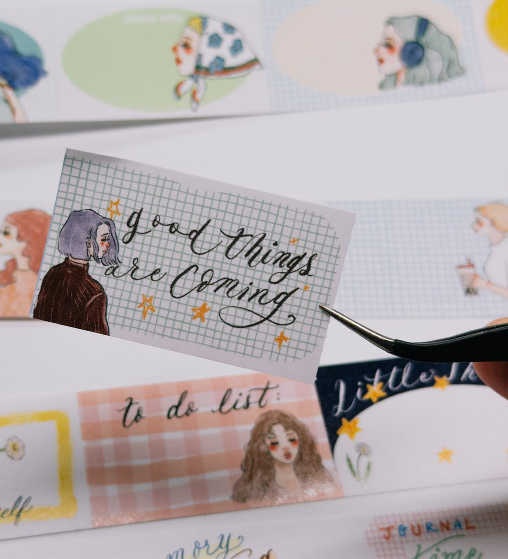 La Dolce Vita - Sweet Conversations Memo Writable Stickers (with release backing paper)