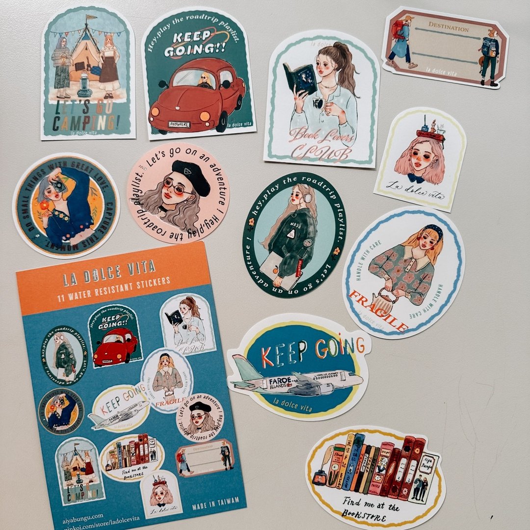 La Dolce Vita - Travel Agency Sticker Set