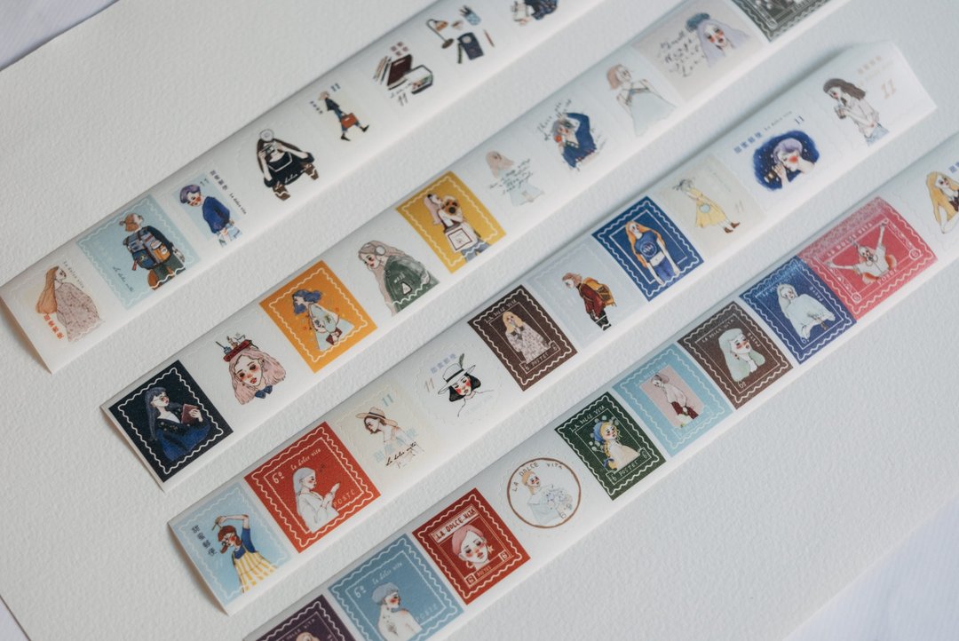 La Dolce Vita - Sweet Post Postage Stamp Washi Tape