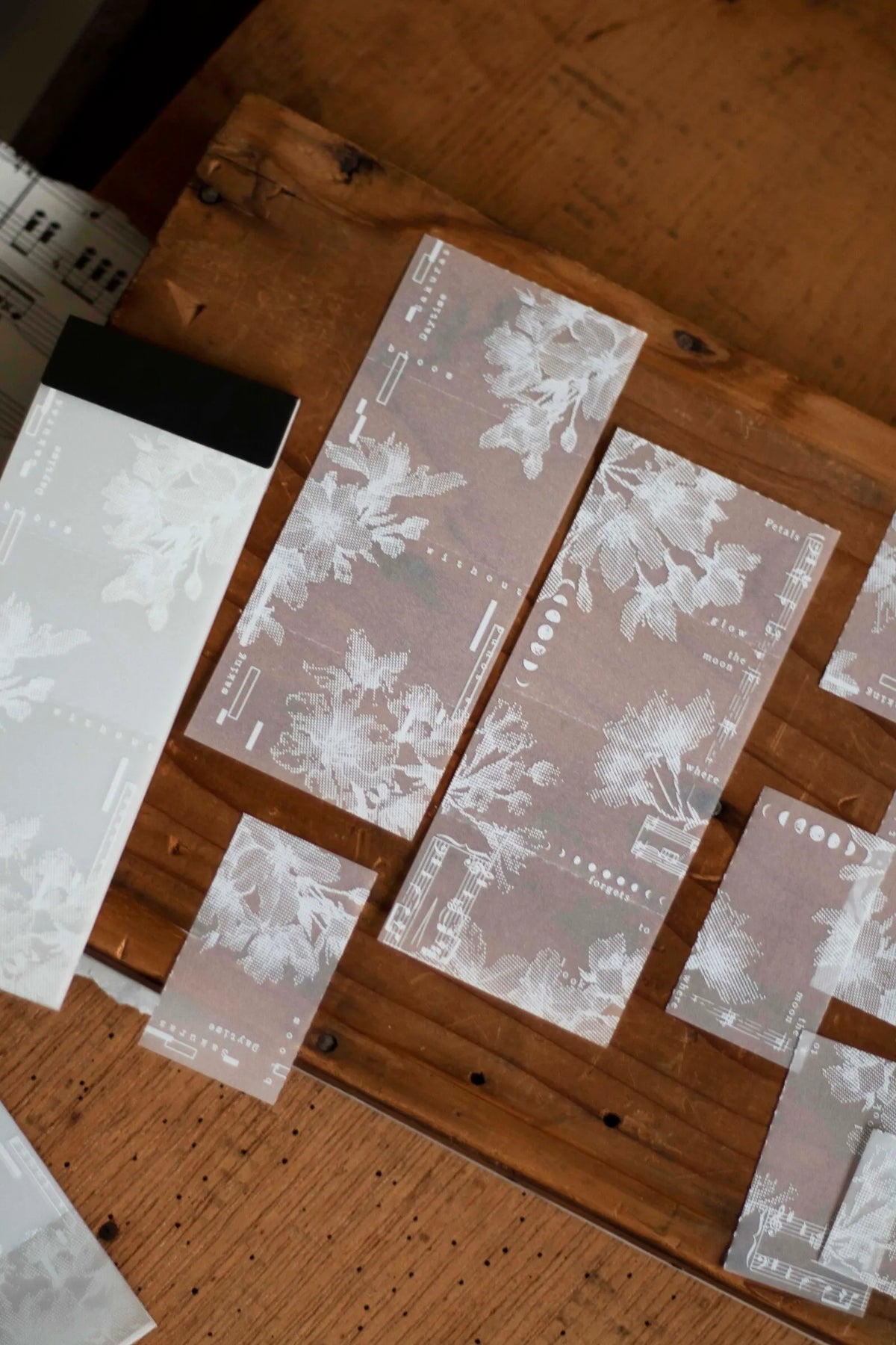Loi Design - Day & Night Cherry Blossoms Tracing Paper Memo Pad