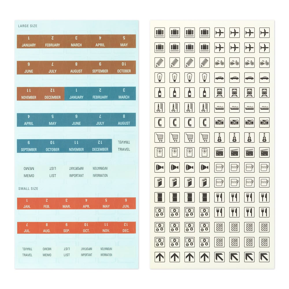 [PRE-ORDER] Traveler's Notebook Customised Sticker Set for Diary 2027