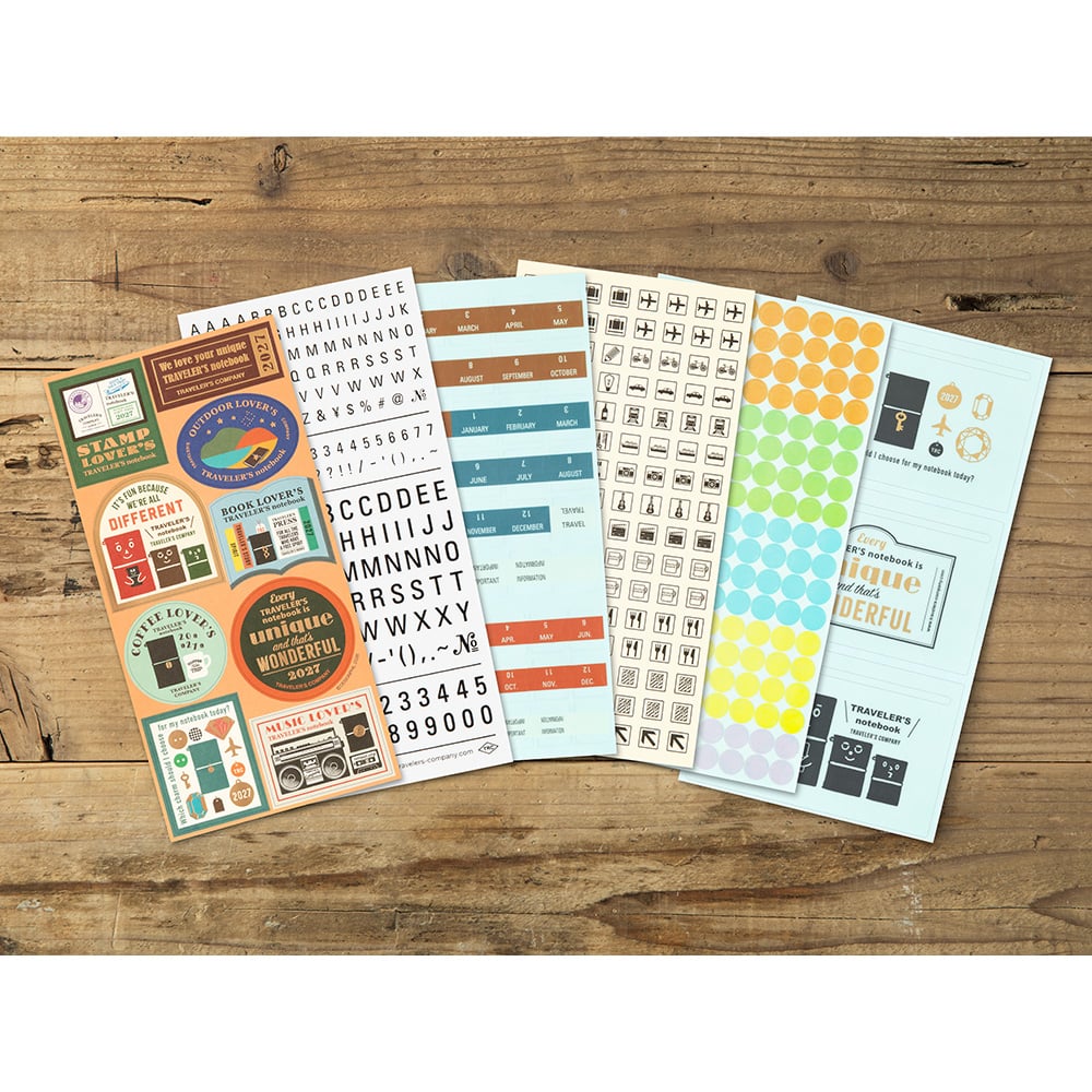 [PRE-ORDER] Traveler's Notebook Customised Sticker Set for Diary 2027