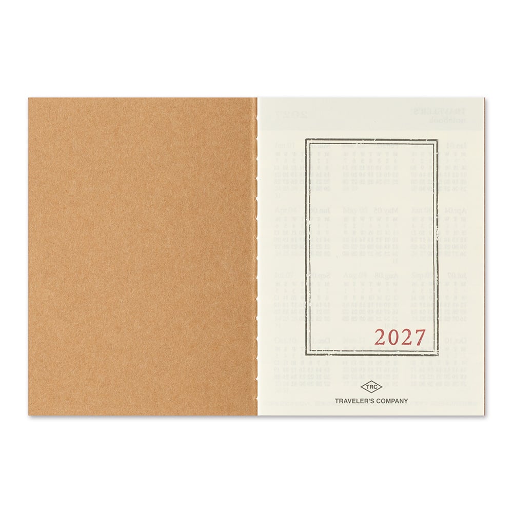 [PRE-ORDER] Traveler's Notebook Passport Size Refill 2027 Monthly