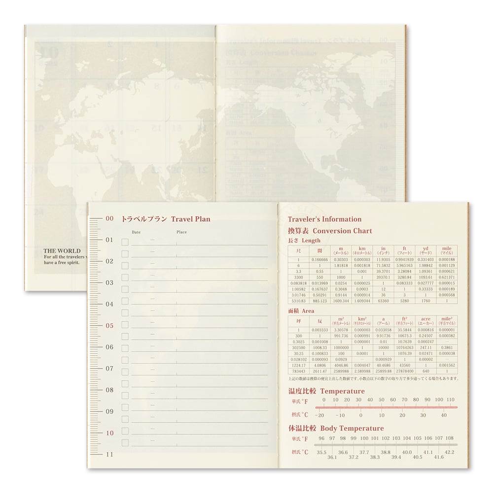 [PRE-ORDER] Traveler's Notebook Passport Size Refill 2027 Monthly