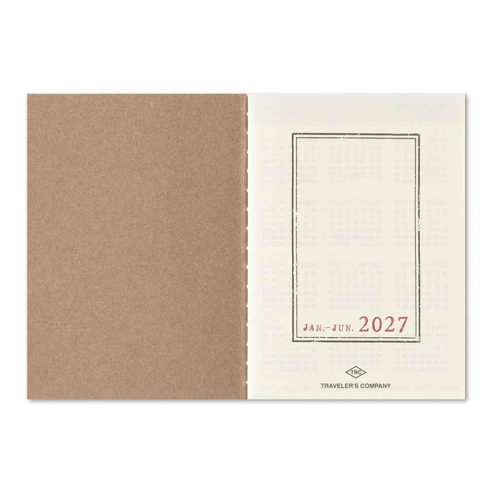 [PRE-ORDER] Traveler's Notebook Passport Size Refill 2027 Weekly
