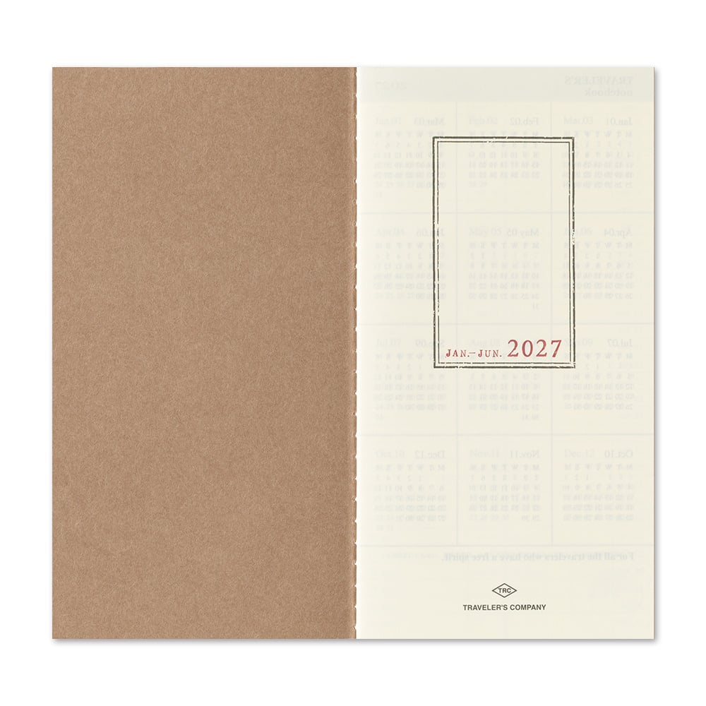 [PRE-ORDER] Traveler's Notebook Refill 2027 Weekly + Memo