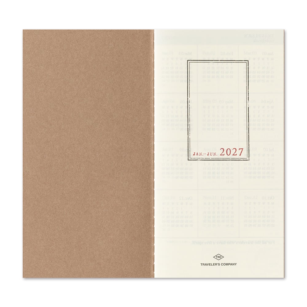 [PRE-ORDER] Traveler's Notebook Refill 2027 Weekly Vertical