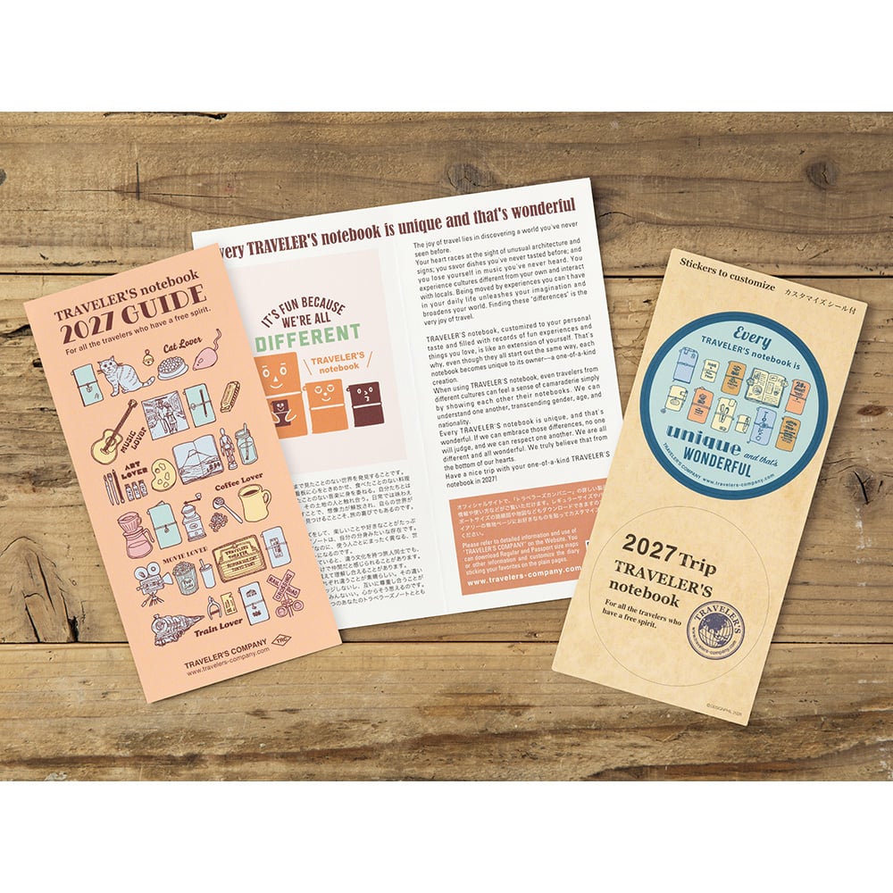 [PRE-ORDER] Traveler's Notebook Refill 2027 Weekly Vertical