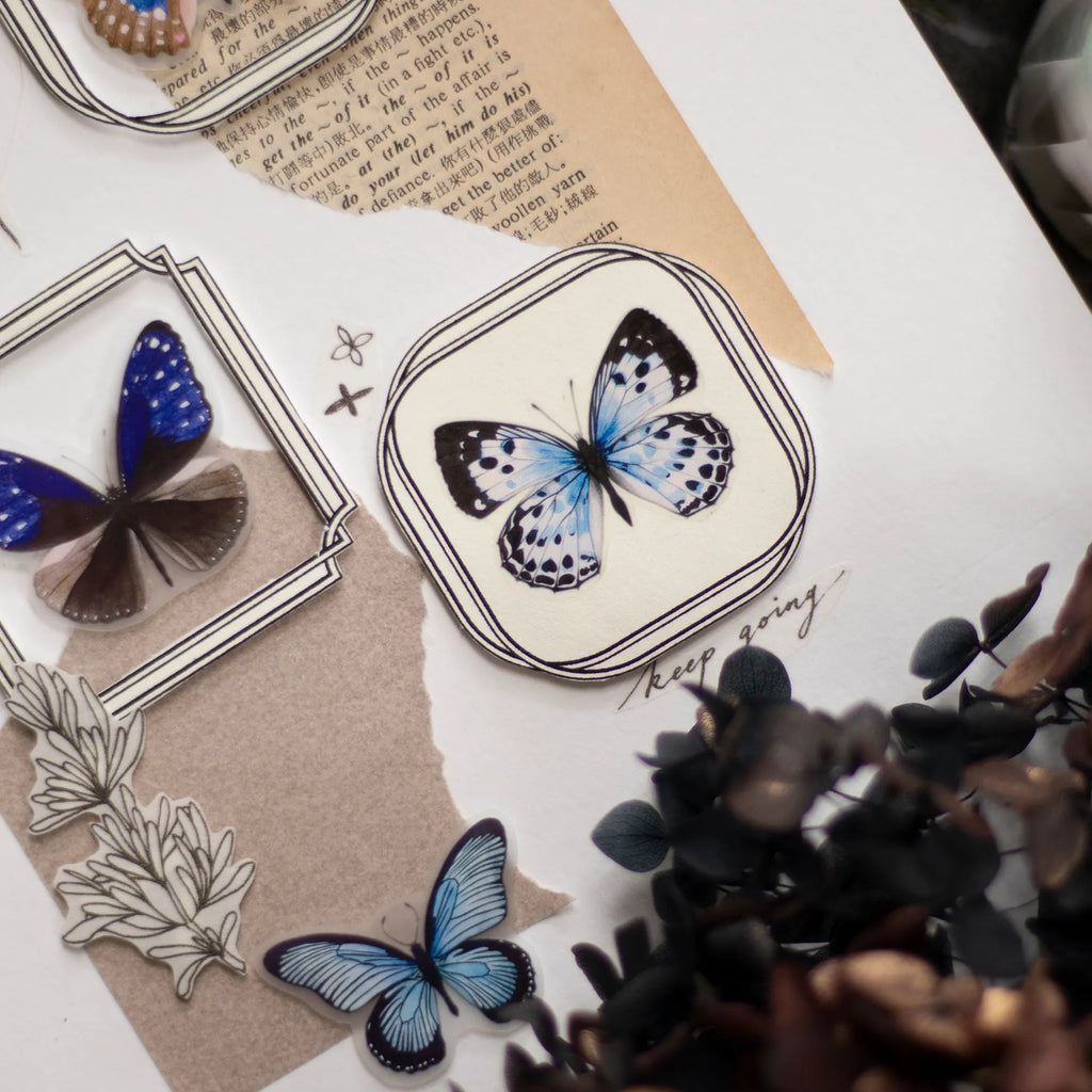 Loi Design - Vintage Butterfly Matte PET Tape