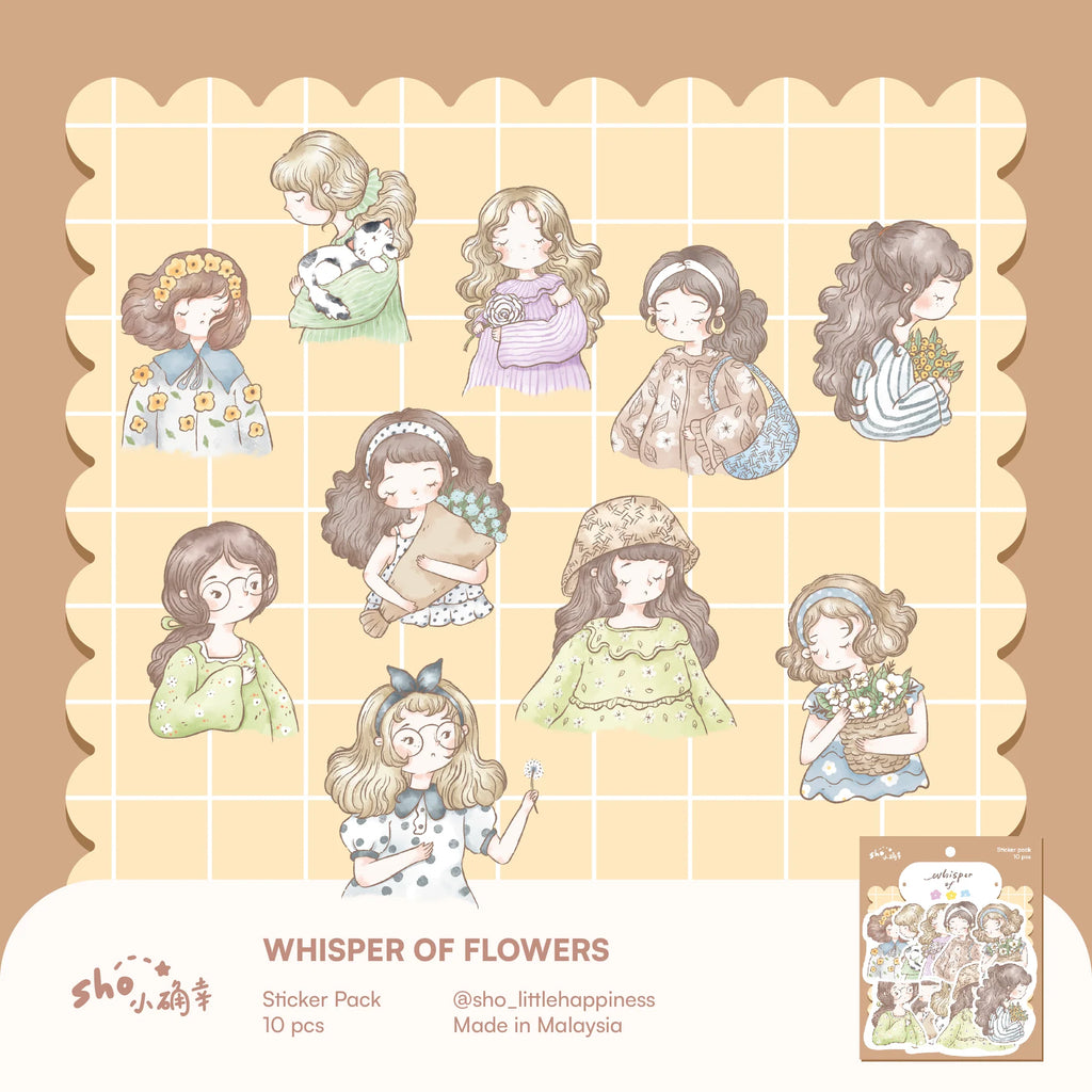Sho Little Happiness - Whisper of Flowers Sticker Pack