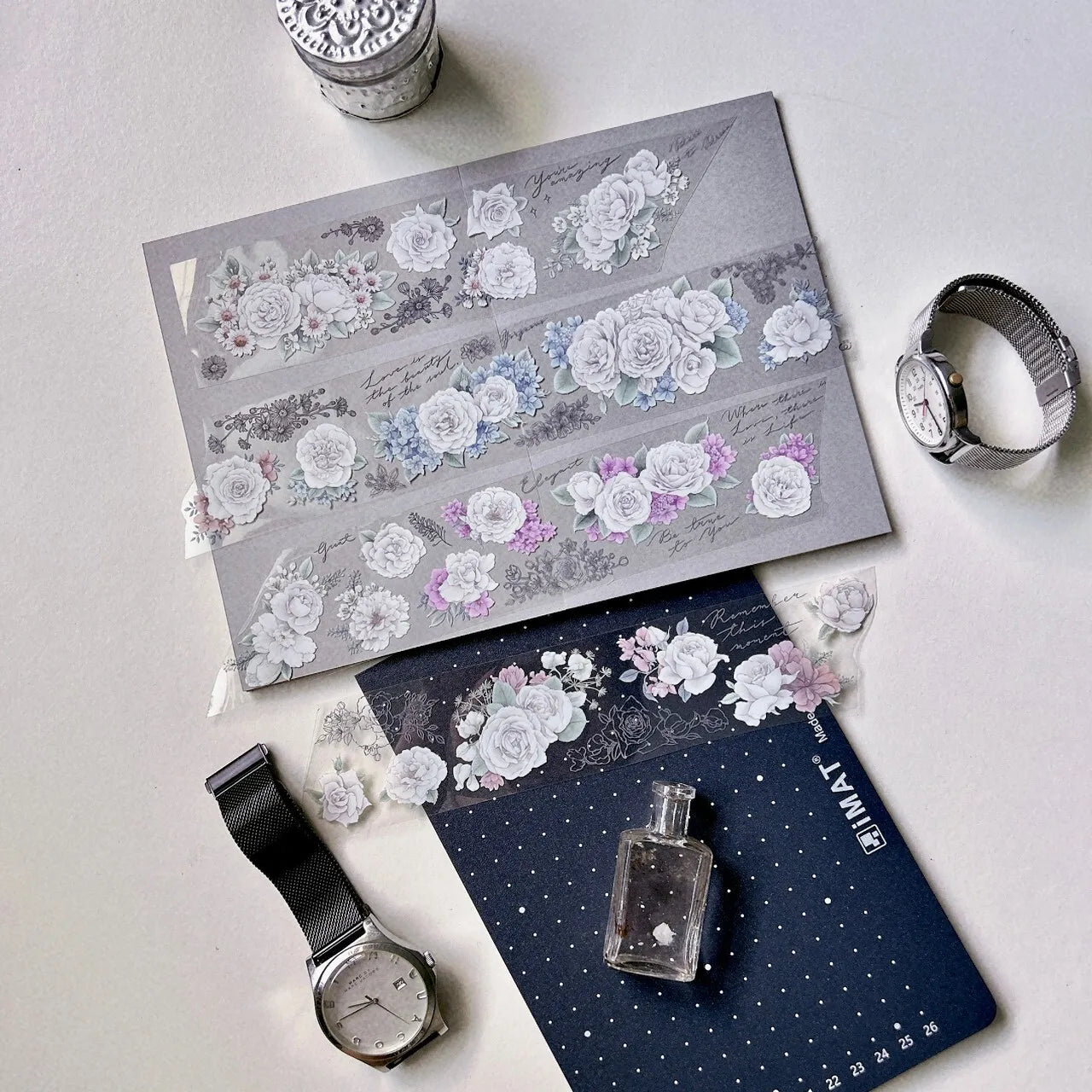 Loi Design - White Rose PET Tape
