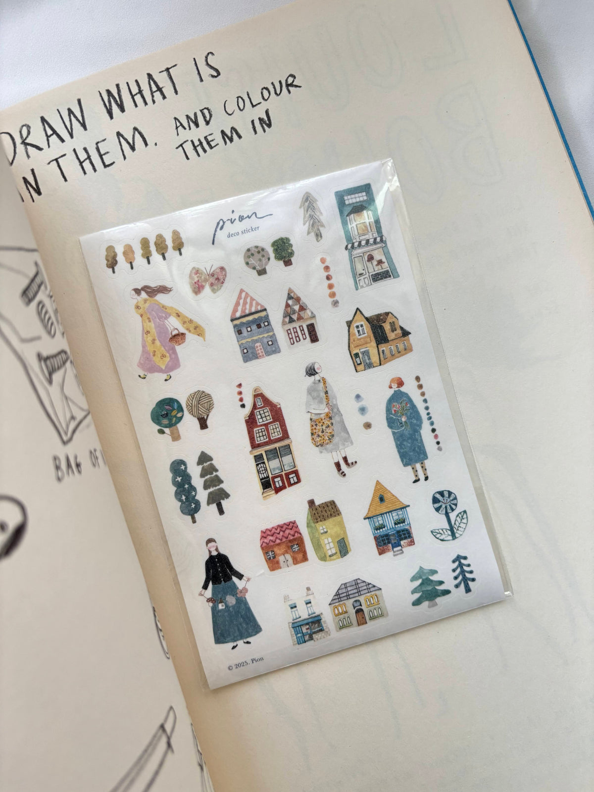 Pion - Walk Washi Sticker Sheet